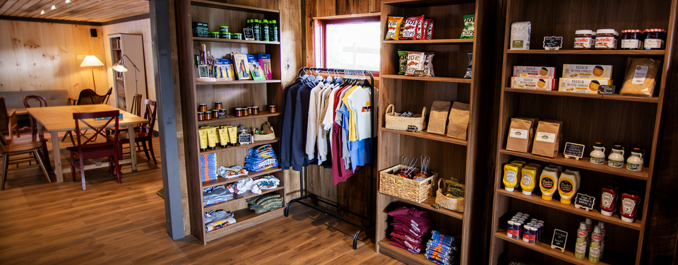 On-site campstore with all the camping essentials