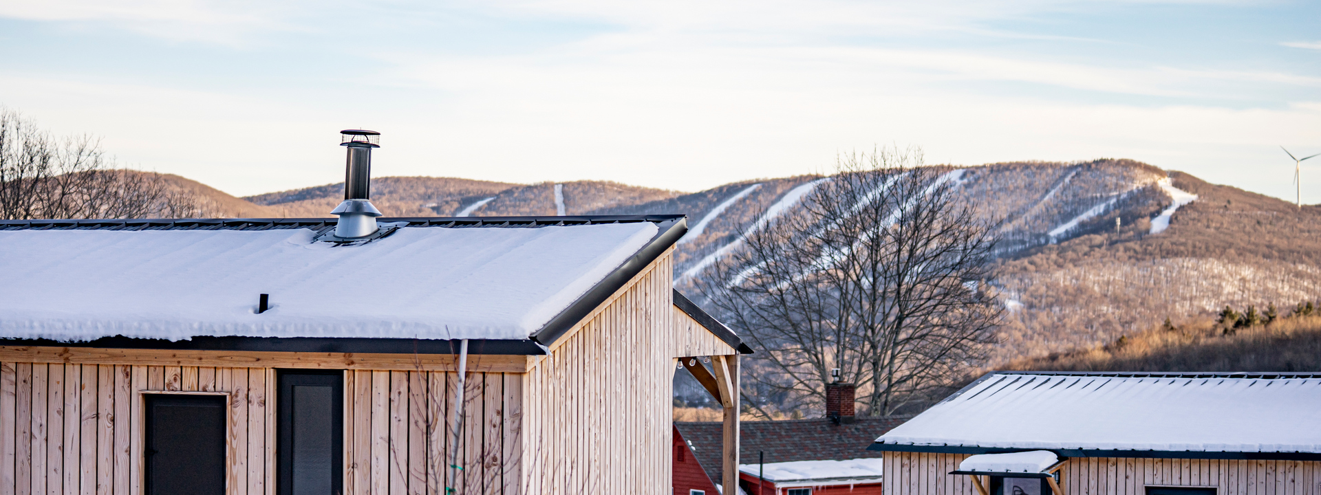 Tiny cabins with views on the slopes