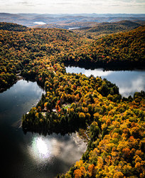 Camping Huttopia Laurentides, les Deux Lacs